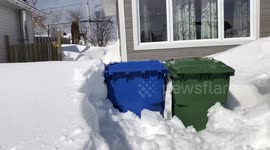 Winter storm aftermath in Quebec