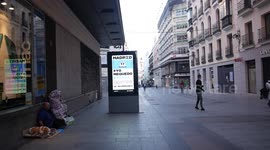 The streets of Madrid in official state alert as consequence of coronavirus
