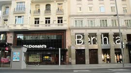 Empty streets in Madrid, Spain for the Coronavirus