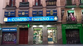 Empty streets in Madrid, Spain for the Coronavirus