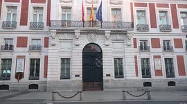 Empty streets in Madrid, Spain for the Coronavirus