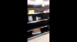 Empty shelves during COVID-19 pandemic