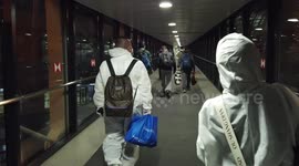 During Coronavirus Outbreak People Still Arriving To The Airport Of Shanghai, China.