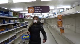 Bizarre Sunday shopping at Sainsburys in the times of coronavirus - London