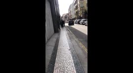 Queues outside shops in Portugal during corona virus outbreak