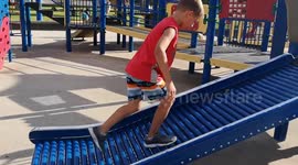 Slide run face plant