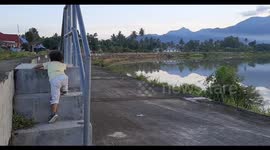 2-year-old girl up the stairs