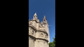 Deserted Cathedral Tourist Area Empty Due To Coronavirus