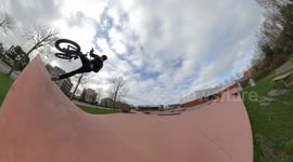 Cool BMX Bike Trick Jump!