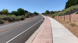 Longboard fail on big hill
