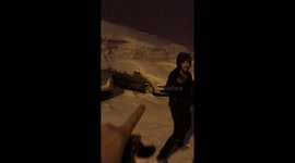 Drunk backflip off a car Bonet fail