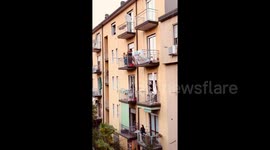 Italians sing from their rooftops amid coronavirus lockdown