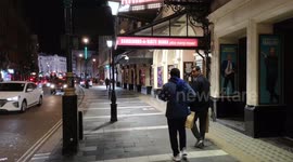 Shaftesbury Avenue In The Heart Of London's West End Becomes A Ghost Town