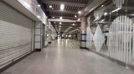 Tottenham Court Road tube station is a ghost town due to the Coronavirus fears