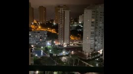 Self-isolating Spanish residents applaud health workers combating the COVID-19 pandemic
