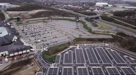 Video shows the drastic fall in numbers at the normally packed Nottingham shopping mall
