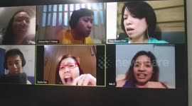 Determined Filipino choir rehearse with each other online during COVID-19 pandemic
