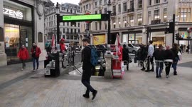Oxford Circus Station During Rush Hour Looks Empty Due To Cornavirus Fears