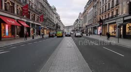 Regents Street During Rush Hour Is Empty Due To Cornavirus Fears