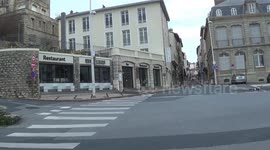 Streets of Biarritz, France deserted on first day of lockdown
