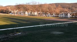 Empty baseball stadium