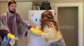 I will survive! Hilarious Canadian couple sanitize their love together amid coronavirus outbreak
