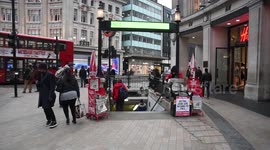 Oxford Circus At Rush Hour Looked Quite As People Stay Away From London Due To The Coronavirus
