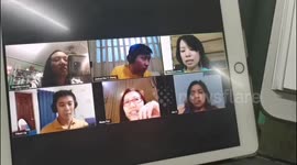 Choir rehearses together online during coronavirus lock down