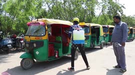 Amid coronavirus outbreak, public transport is being disinfected in Northern India