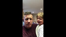 US dad who tricks daughter into not crying is BACK AGAIN with his best technique yet