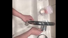 Washing hands with soap amongst the COVID scare