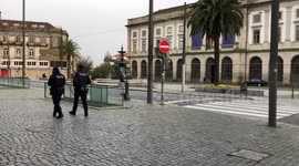 Porto streets abandoned as Portuguese government declares state of emergency