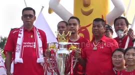 Liverpool supporters in Thailand stage celebrations after Premier League suspended amid coronavirus outbreak