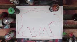 Magic Spray Paint Art #3