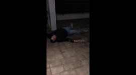 Guy Passed Out In Front Of His Hotel