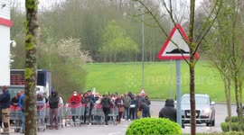 COVID 19 fear cause panic as huge queues form at Costco supermarket