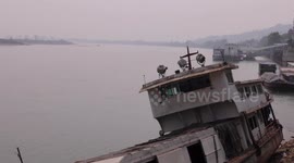 Mekong River at 50-year low due to drought and dams