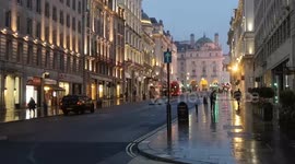 Lower Regents Street And Piccadilly Circus Look Empty As People Stay Away From London Due To The Fear Of Coronavirus