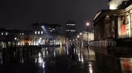 Trafalgar Square Left Empty Due To Coronavirus