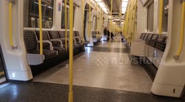 London Underground train EMPTY during rush-hour