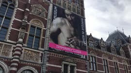 Amsterdam Rijksmuseum closed and empty streets as COVID-19 lockdown kicks in