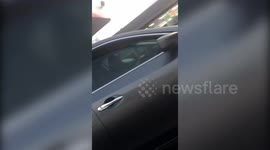 Foul-mouthed confrontation gets physical between raging US drivers