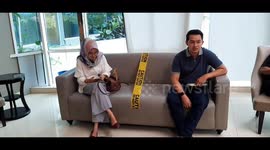 social distance at the Cement Padang hospital