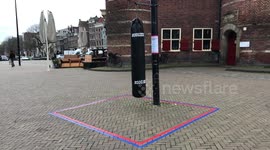 Corona punchbags on the streets of Amsterdam: 'Kicking out the frustration'