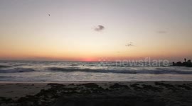 Sunset at the seaside