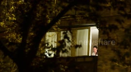 Quarantined Spaniards bang pots in protest against former king
