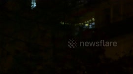Quarantined Spaniards bang pots in protest against former king