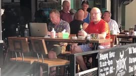 Brits drinking in Thai bar flouting coronavirus lockdown caught-up in police raid