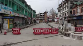 Janta curfew in srinagar kashmir amid Corona viruses in Northern India.