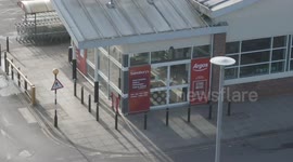Supermarket Empty as families stay at home
